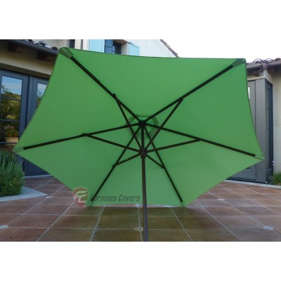 Formosa Covers 9ft Umbrella Replacement Canopy 6 Ribs in Lime (Canopy Only)   555696874